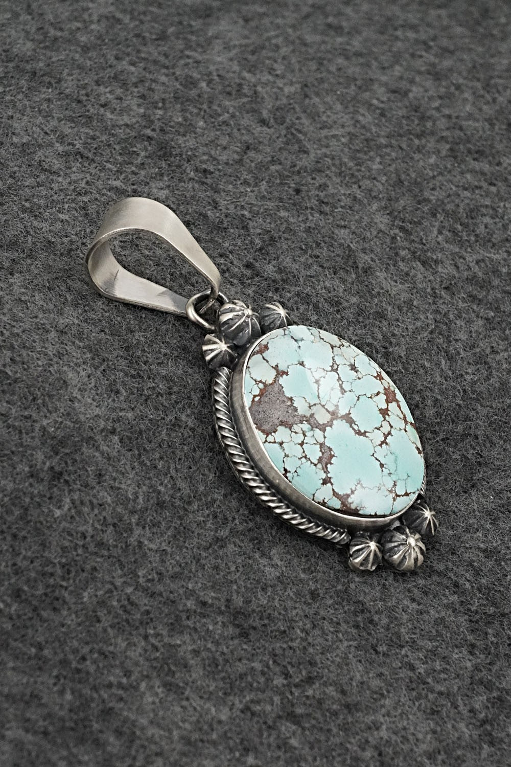 Turquoise & Sterling Silver Pendant - Darrin Livingston