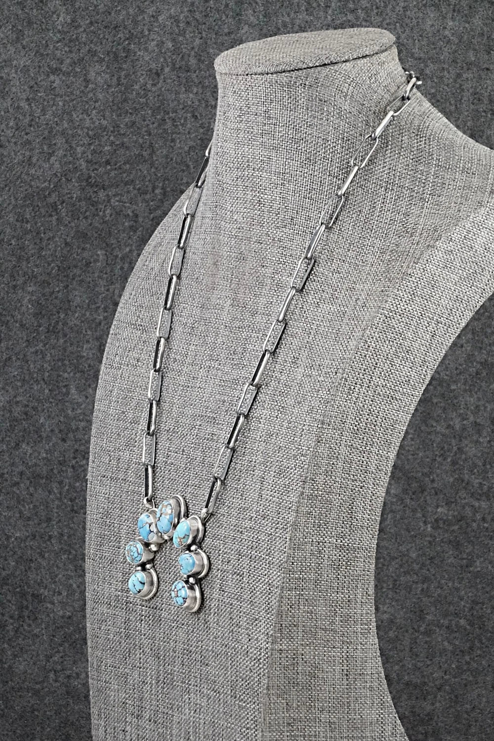 Turquoise & Sterling Silver Necklace - Darrin Livingston