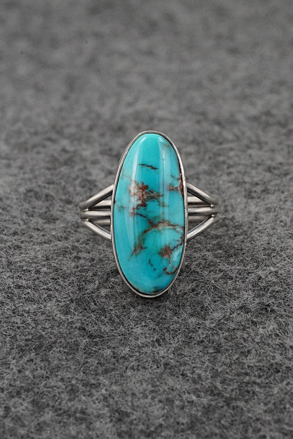 Turquoise & Sterling Silver Ring - Rena Begay - Size 7