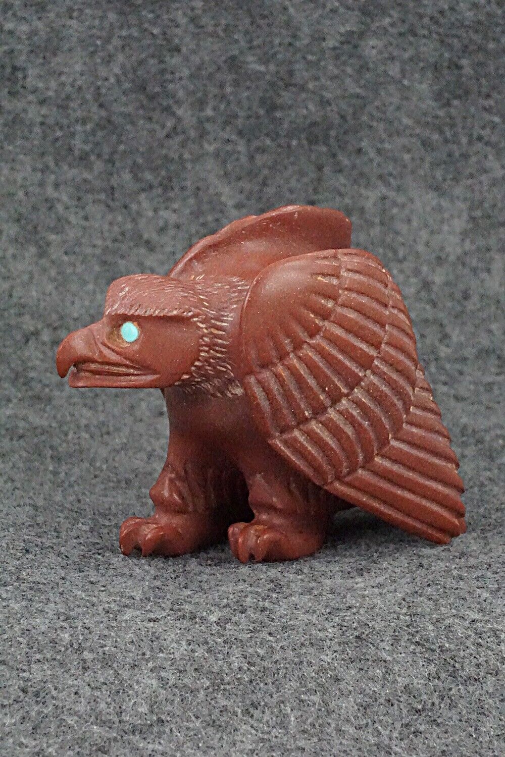 Eagle Zuni Fetish Carving - Albert Eustace Sr.