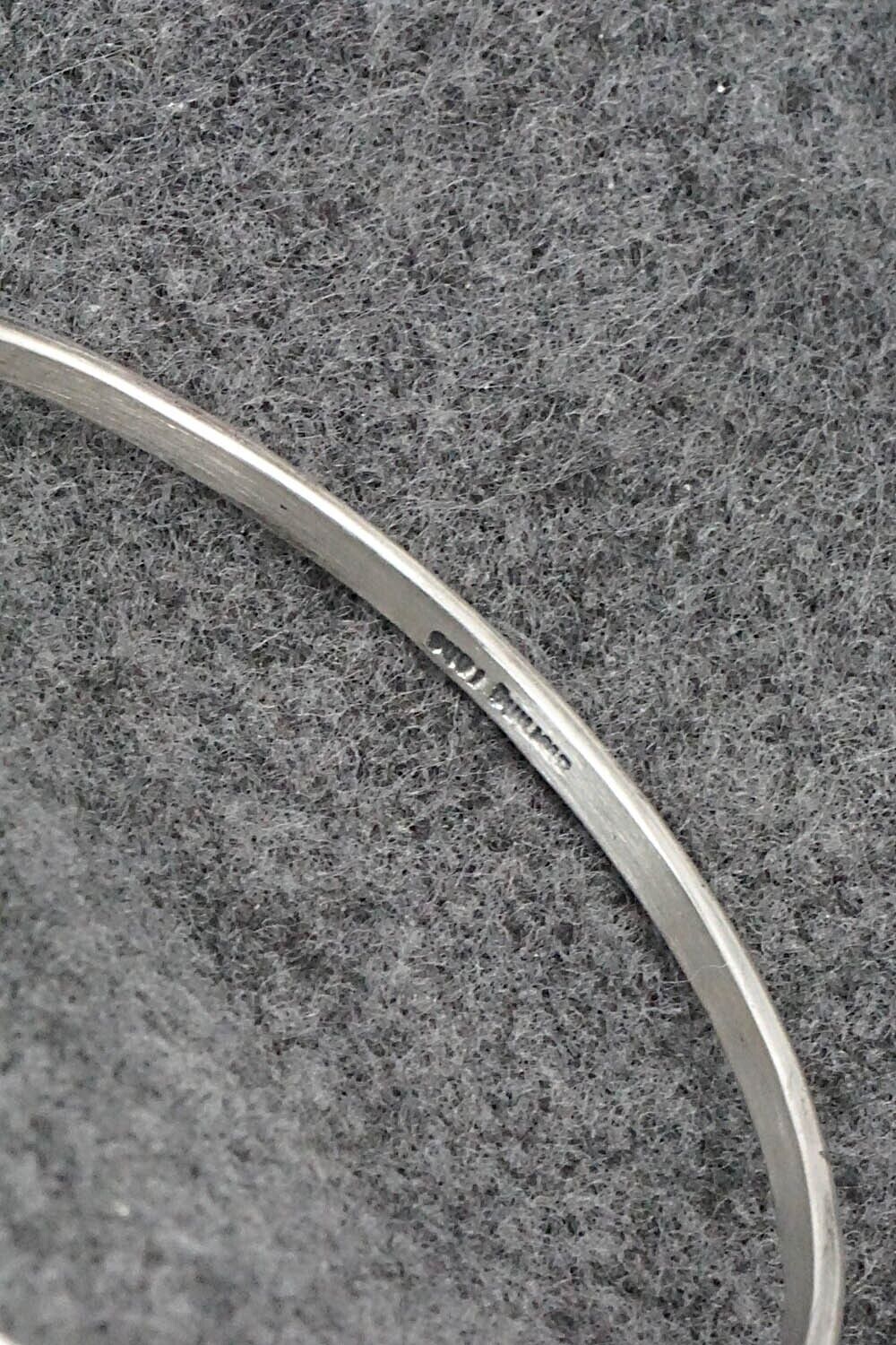 Sterling Silver Bangle Bracelet - Elaine Tahe