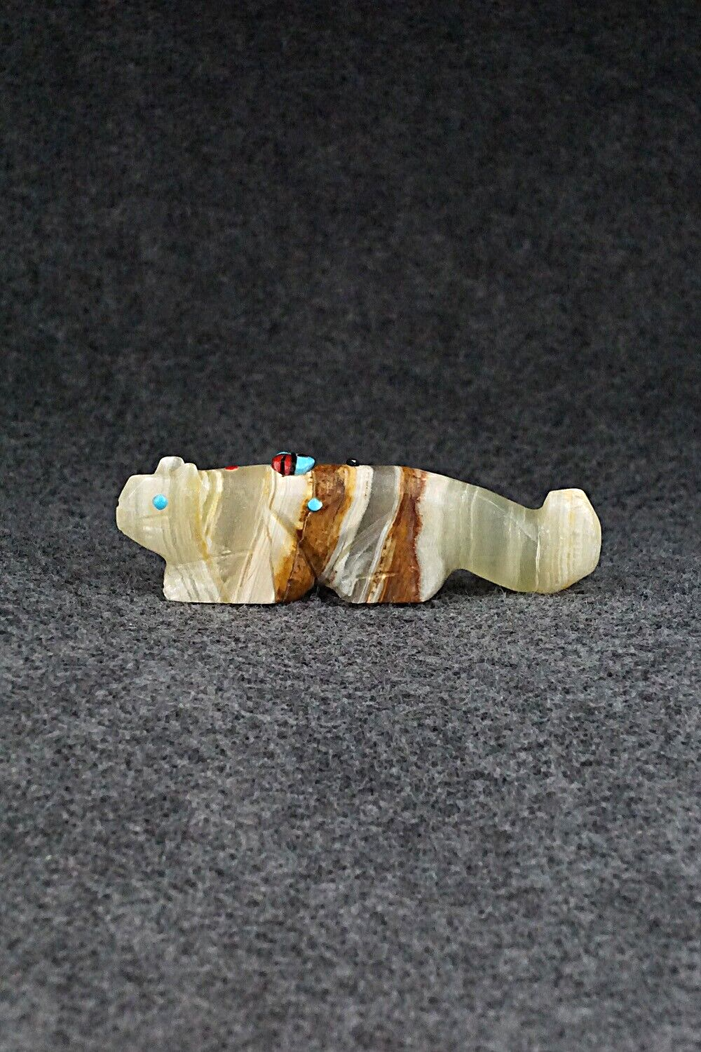Mountain Lion Zuni Fetish Carving - Danette Laate