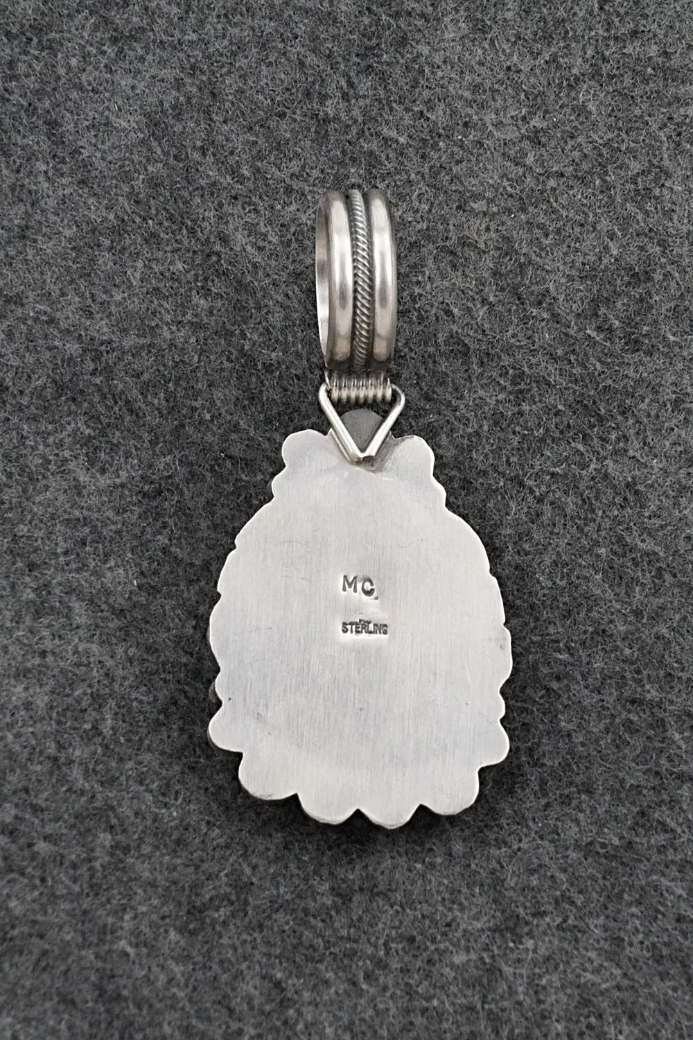 Turquoise & Sterling Silver Pendant - Michael Calladitto