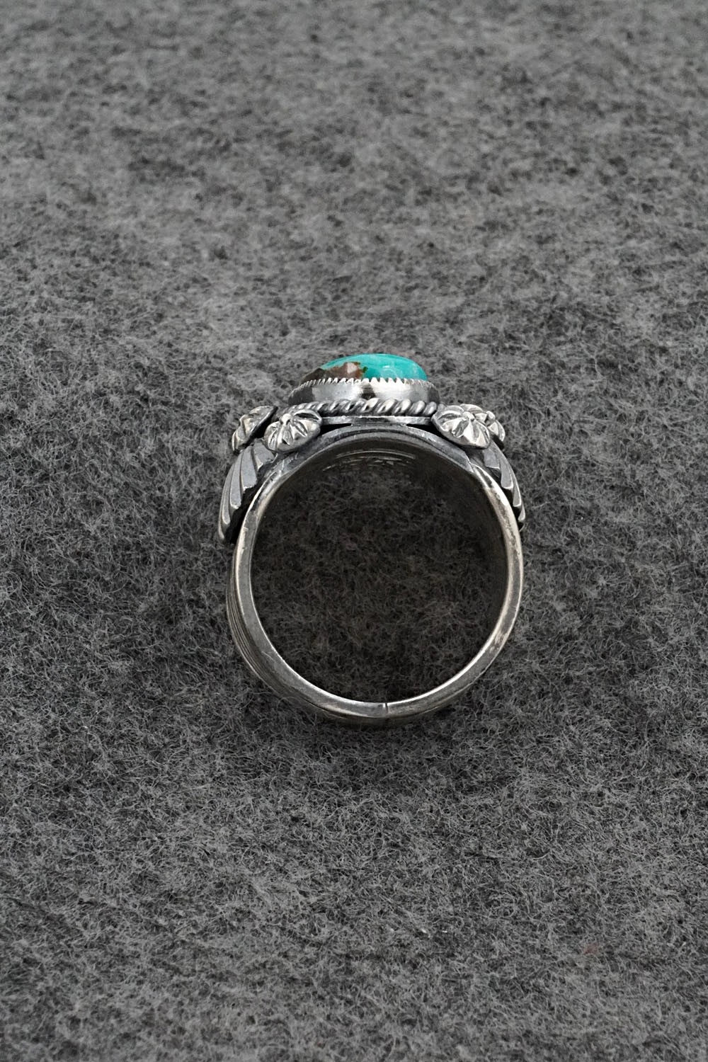 Turquoise & Sterling Silver Ring - Delbert Gordon - Size 7