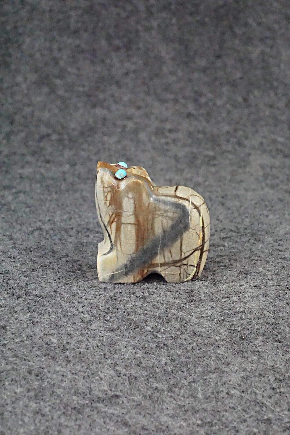 Frog Zuni Fetish Carving - James Panteah