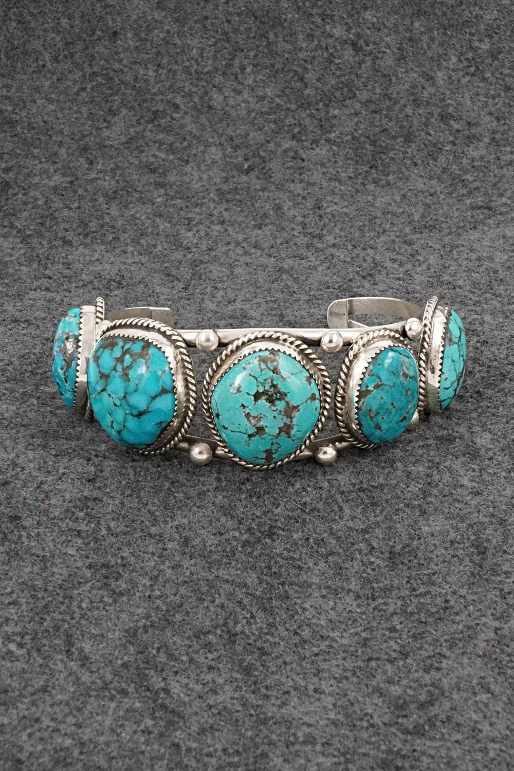Turquoise & Sterling Silver Bracelet - Ray Nez