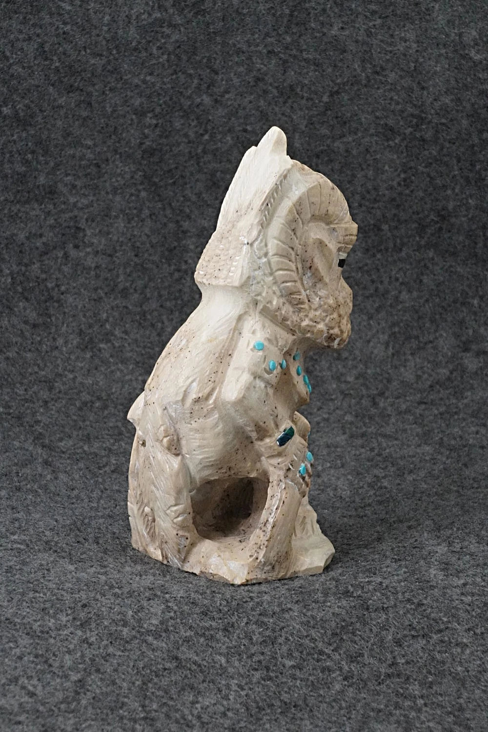 Ram Dancer Zuni Fetish Carving - Derrick Kammasee