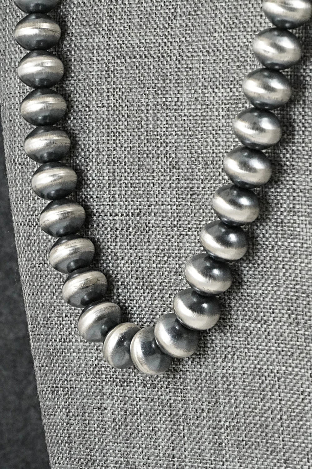 Sterling Silver Navajo Pearl Necklace 24" - Preston Haley