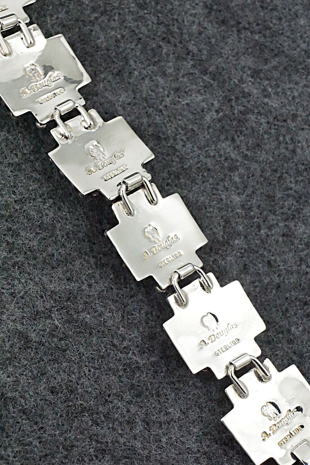 Lapis & Sterling Silver Link Bracelet - Akee Douglas
