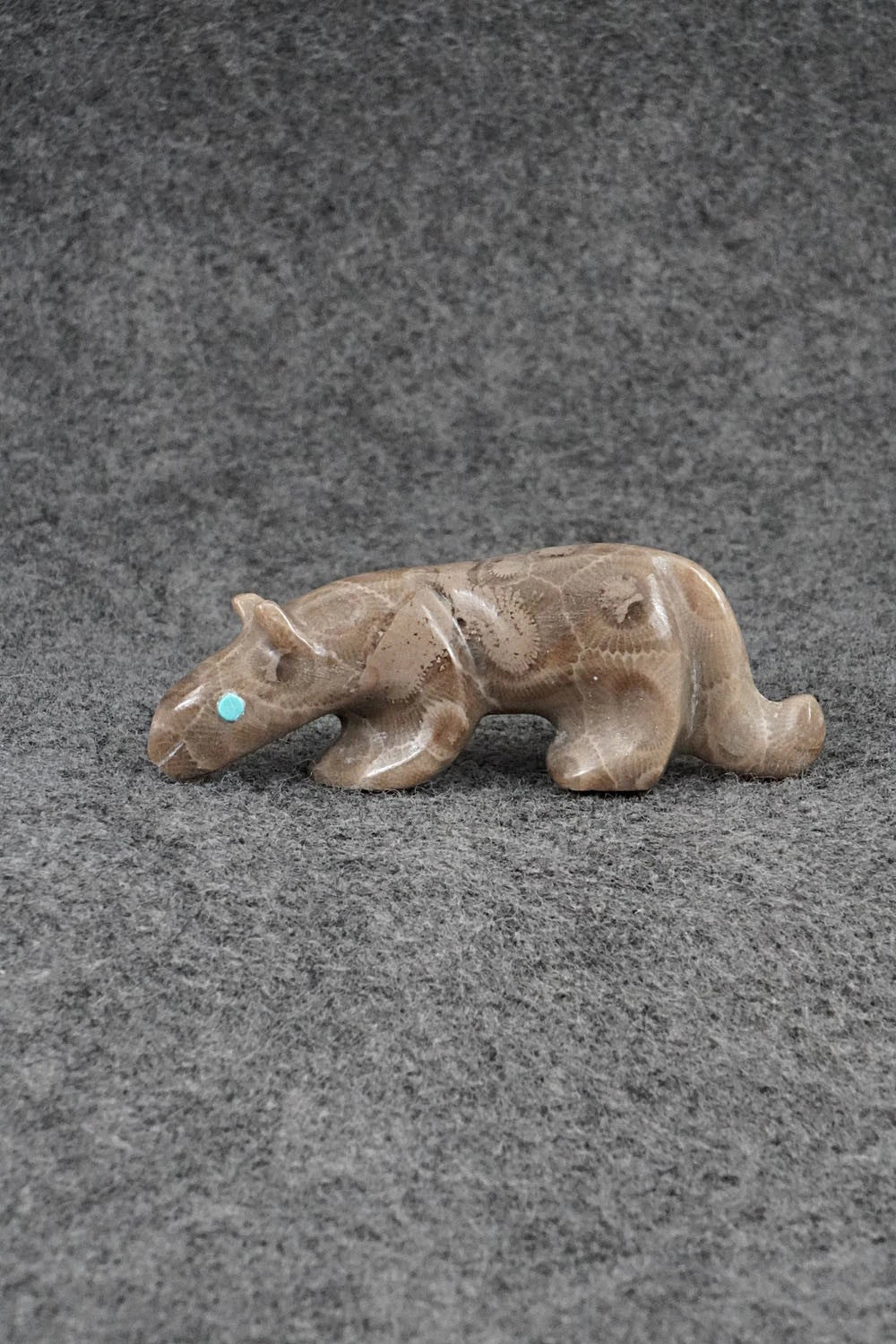 Mountain Lion Zuni Fetish Carving - Ronnie Lunasee