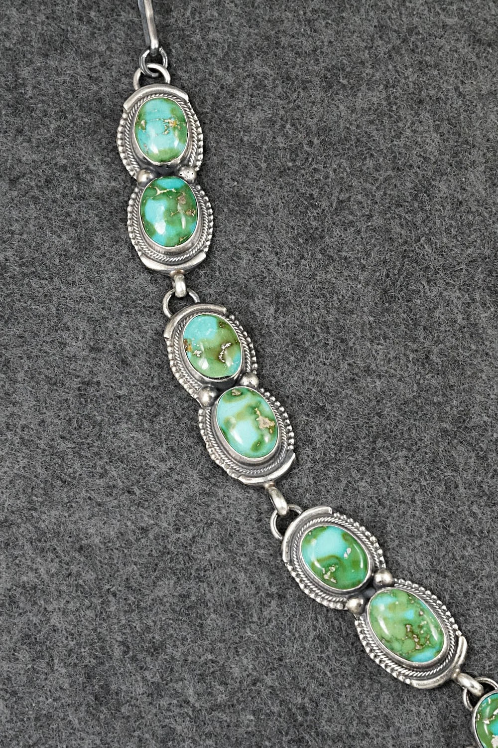 Turquoise & Sterling Silver Squash Blossom Set - Kathleen Livingston