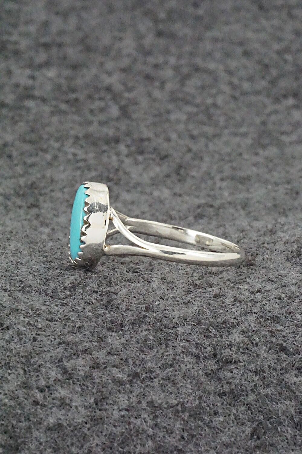 Turquoise & Sterling Silver Ring - Theresa Smith - Size 8
