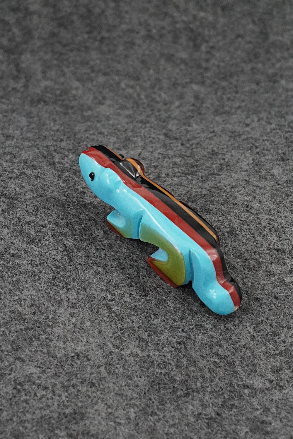 Mountain Lion Zuni Fetish Carving - Reynold Lunasee