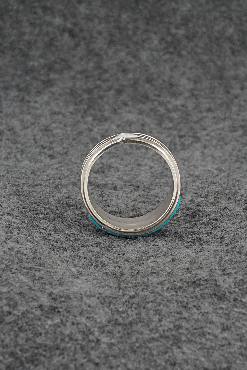 Turquoise & Sterling Silver Ring - Wilbert Muskett Jr. - Size 9