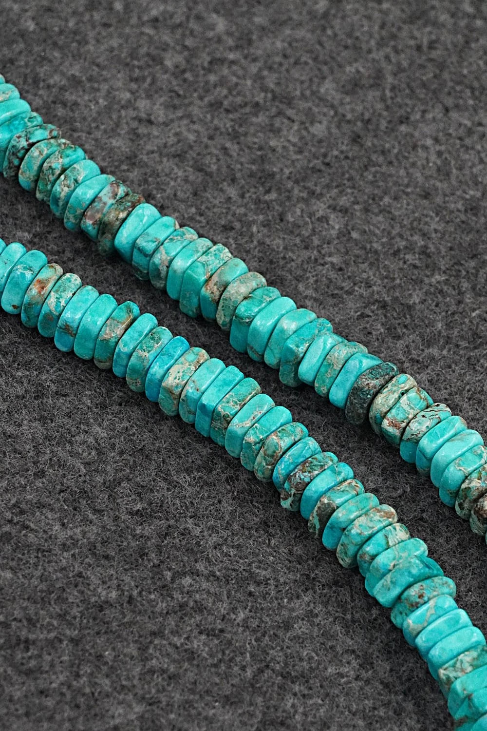 Turquoise & Sterling Silver Necklace 18" - Doreen Jake