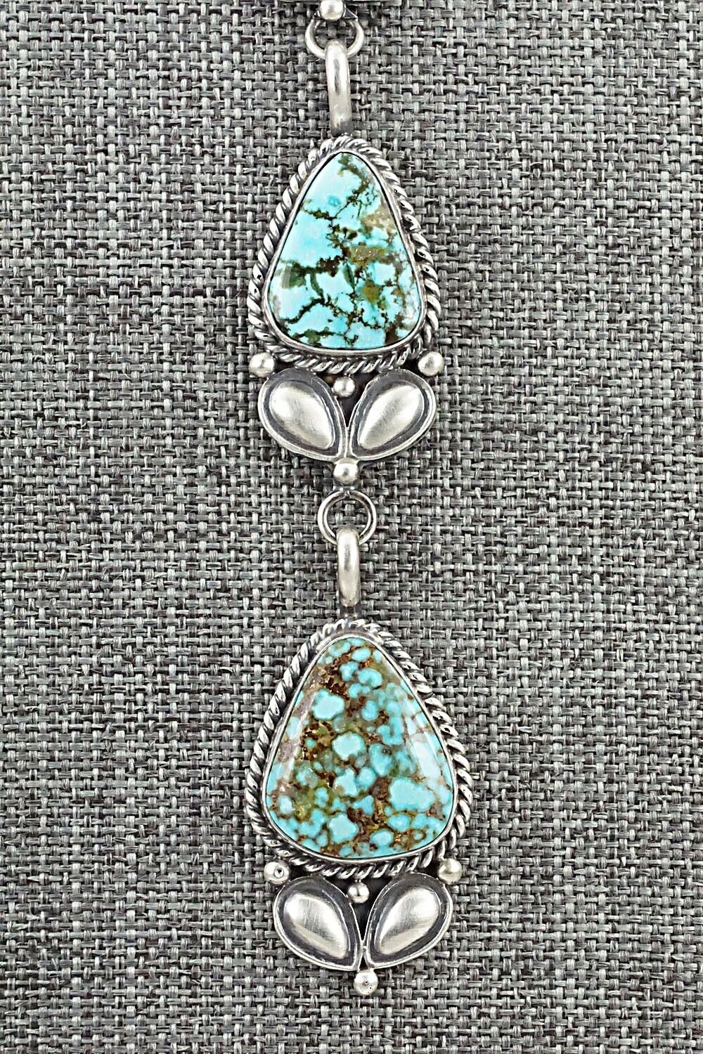 Turquoise & Sterling Silver Necklace - Derrick Gordon