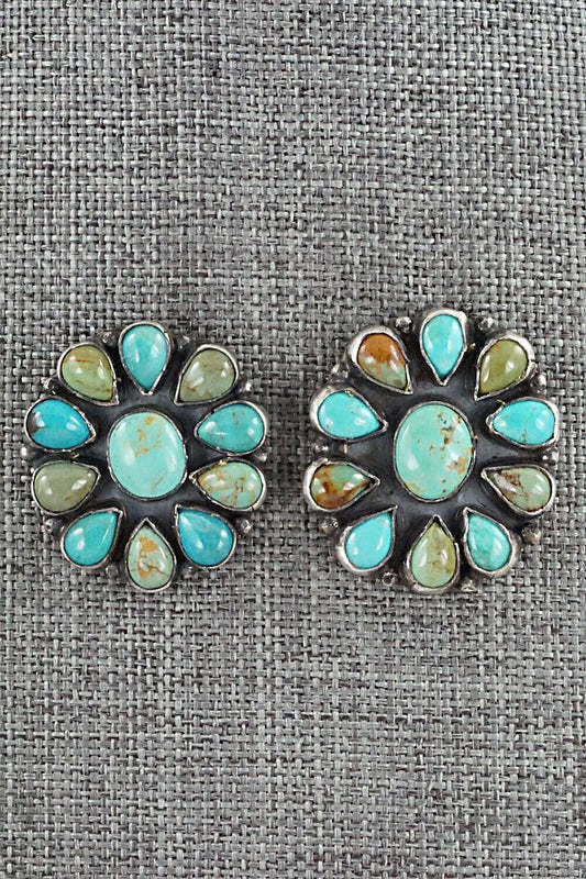 Turquoise & Sterling Silver Earrings - Kee Cook