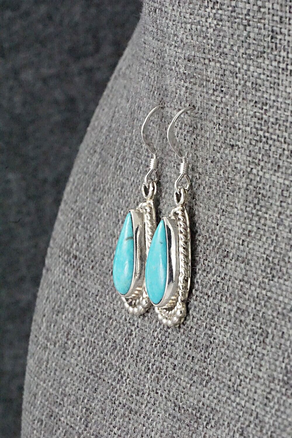 Turquoise and Sterling Silver Earrings - Sharon McCarthy