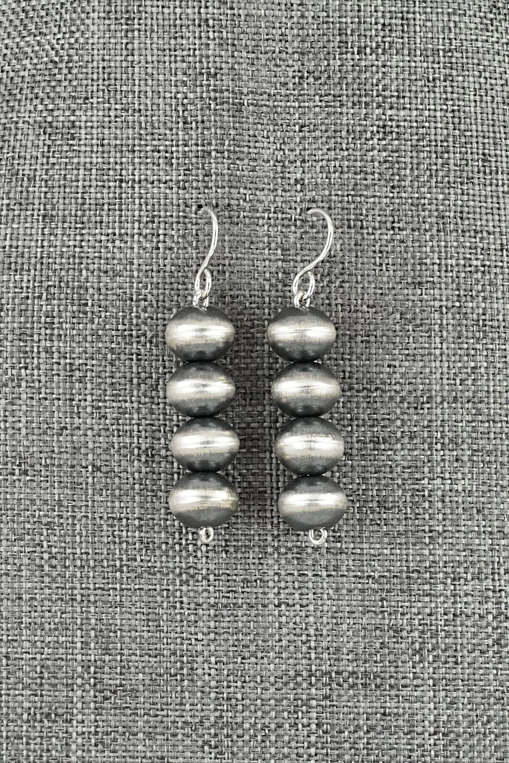 Sterling Silver Navajo Pearl Earrings - Crystal Haley