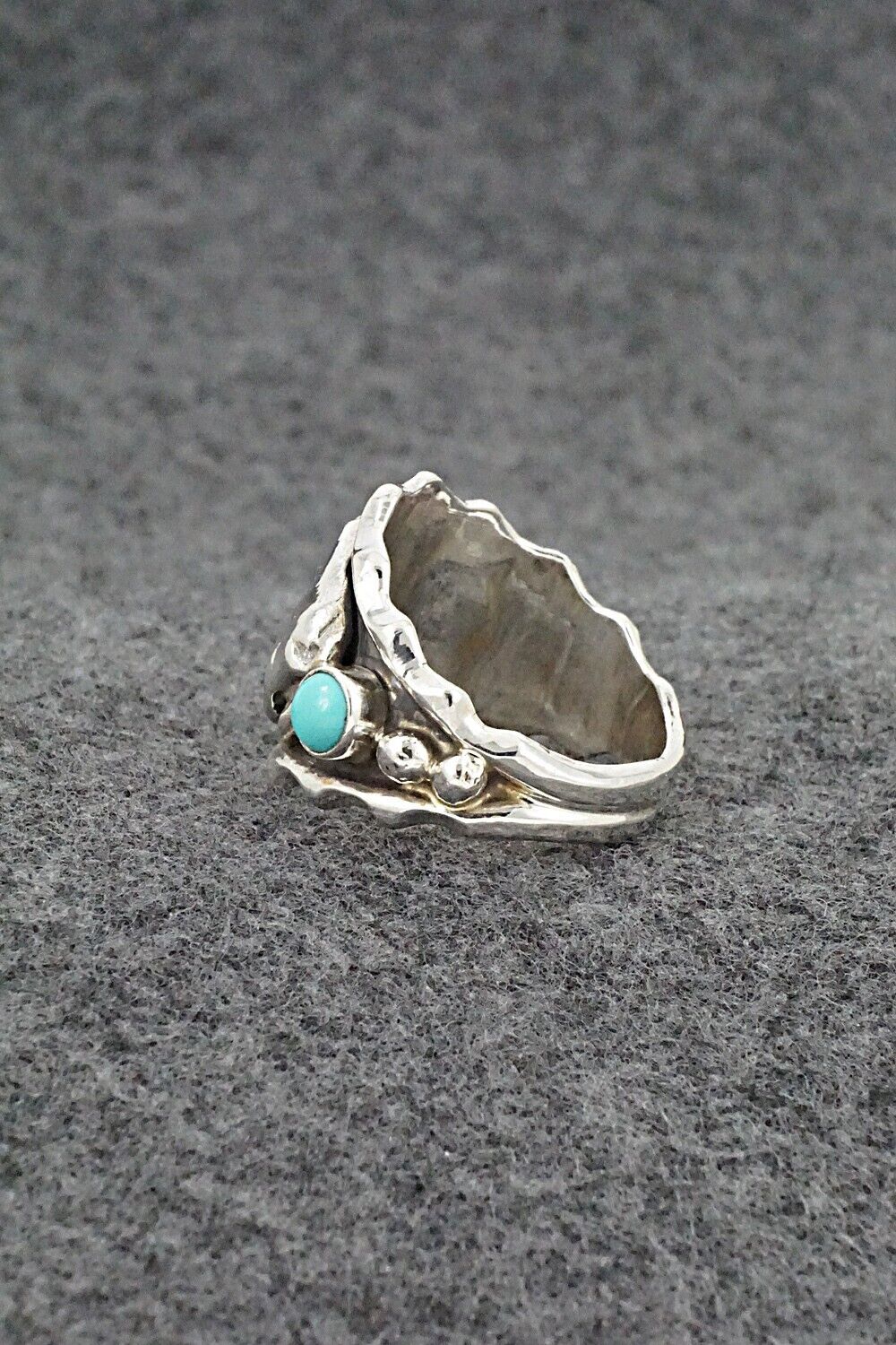 Turquoise & Sterling Silver Ring - Genevieve Francisco - Size 10.75