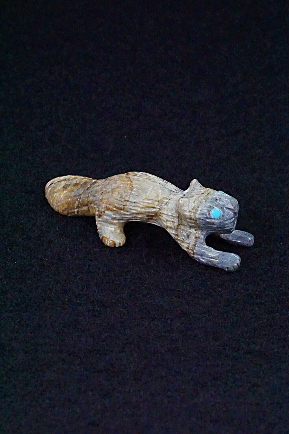 Beaver Zuni Fetish Carving - Cody Cheama
