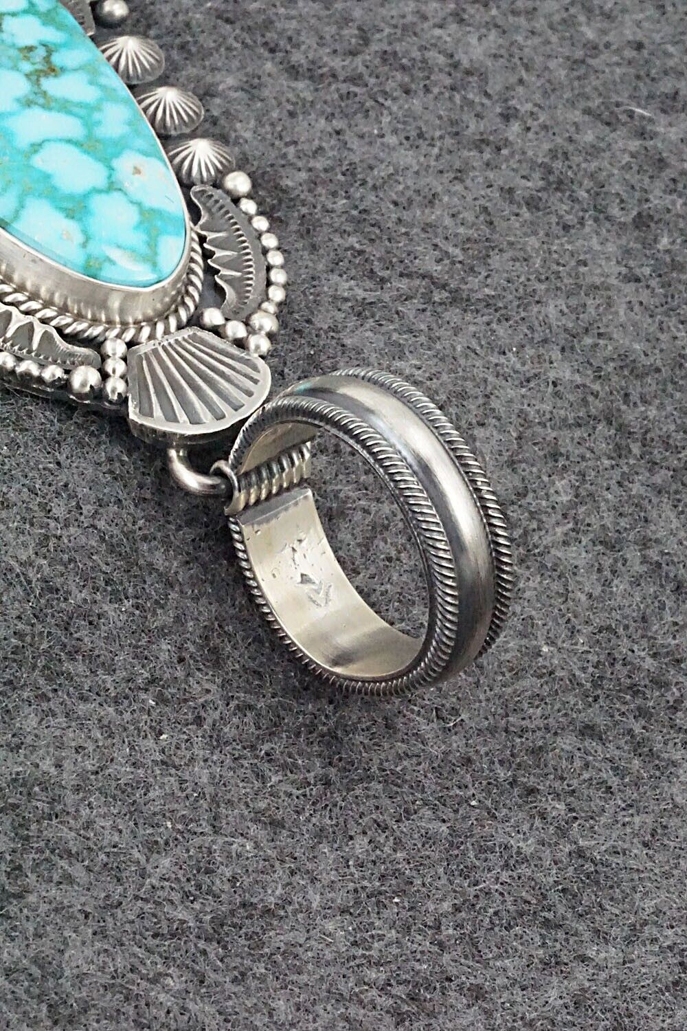 Turquoise & Sterling Silver Pendant - Michael Calladitto