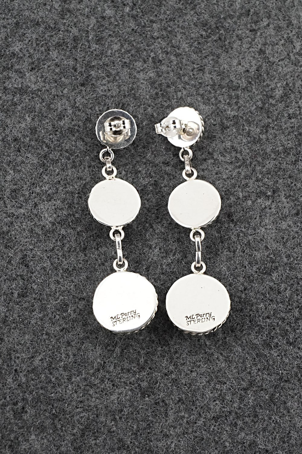 Turquoise & Sterling Silver Earrings - Martin Perry