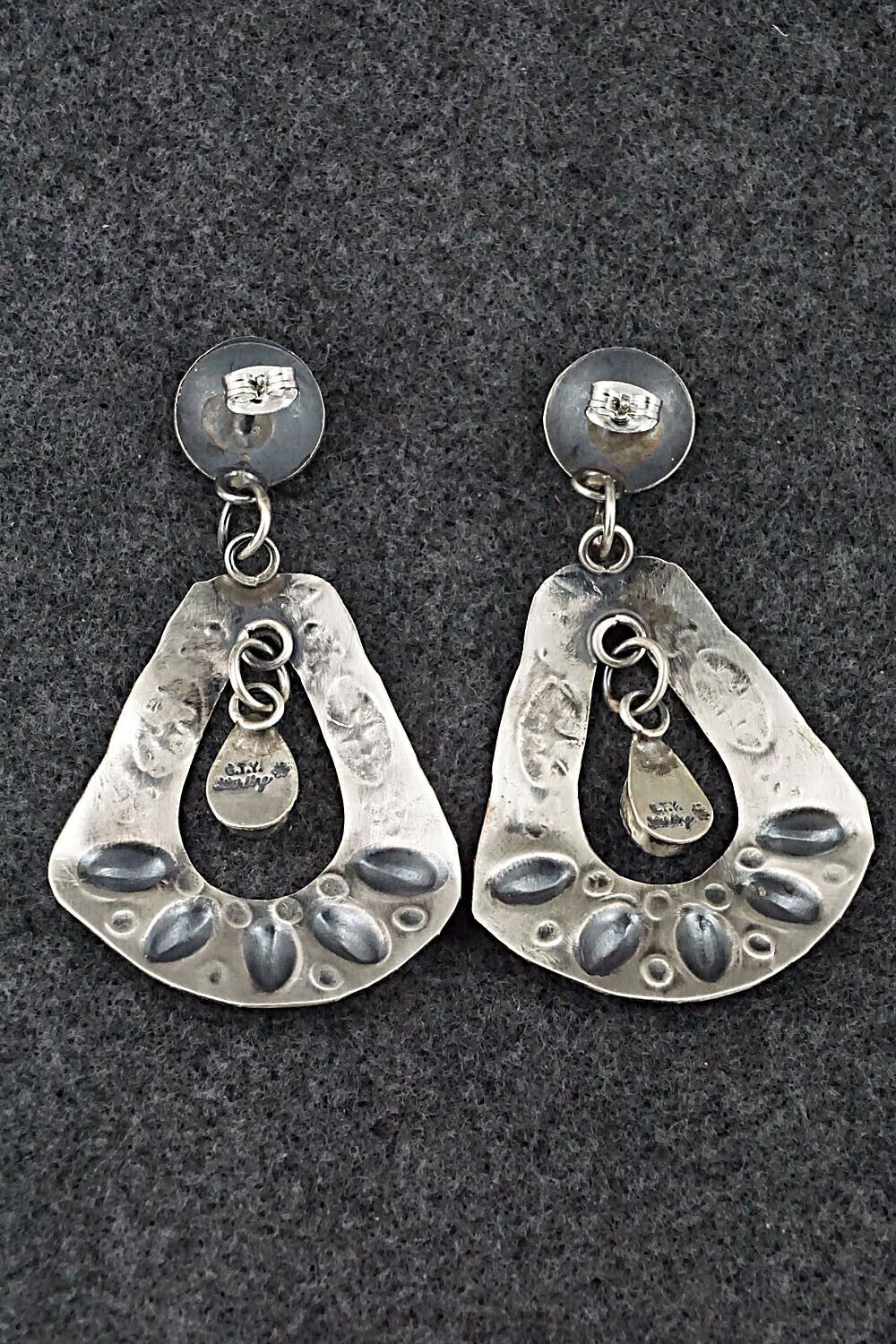 Turquoise & Sterling Silver Earrings - Gabrielle Yazzie
