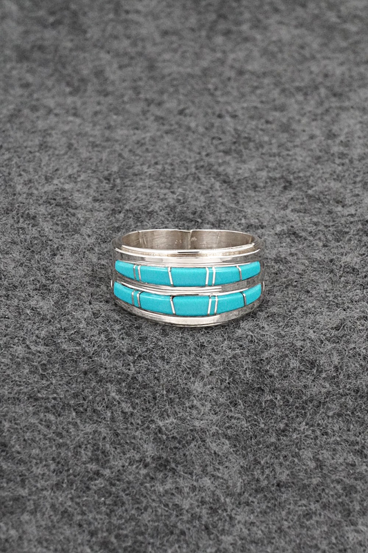 Turquoise & Sterling Silver Ring - Wilbert Muskett Jr. - Size 9.5