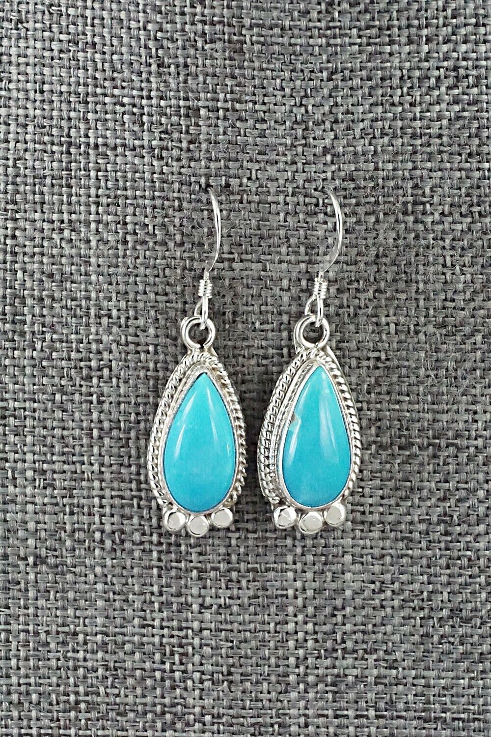 Turquoise and Sterling Silver Earrings - Sharon McCarthy