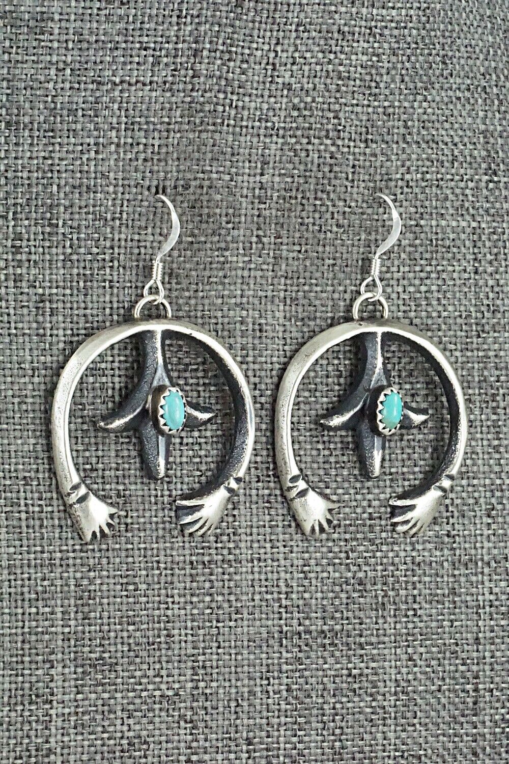 Turquoise & Sterling Silver Earrings - Martha Cayatiento