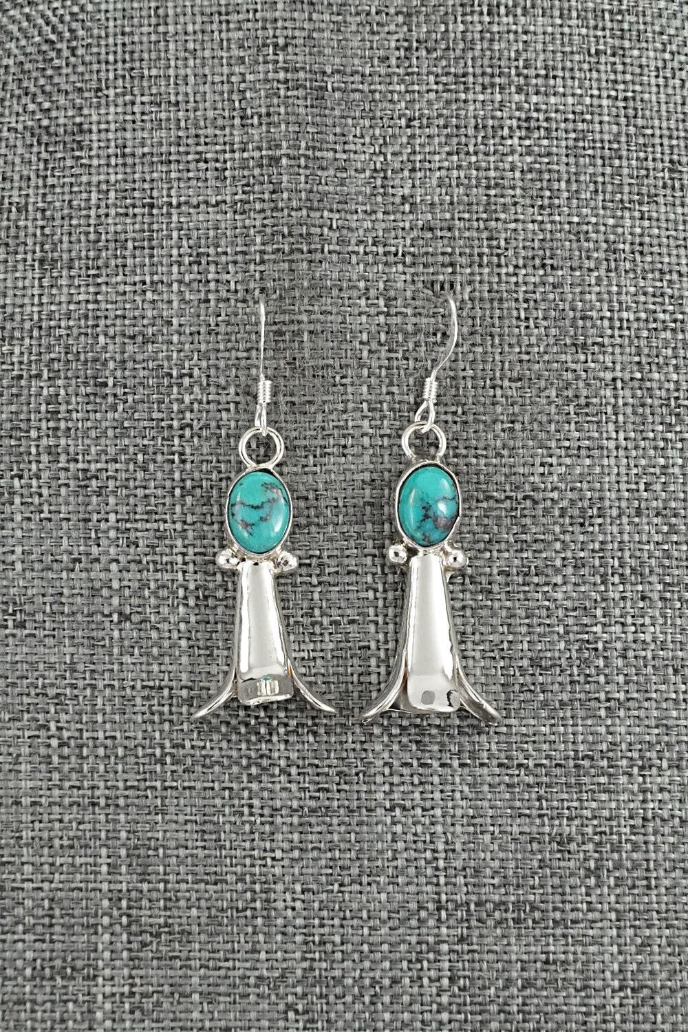 Turquoise & Sterling Silver Earrings - Robinson Martinez