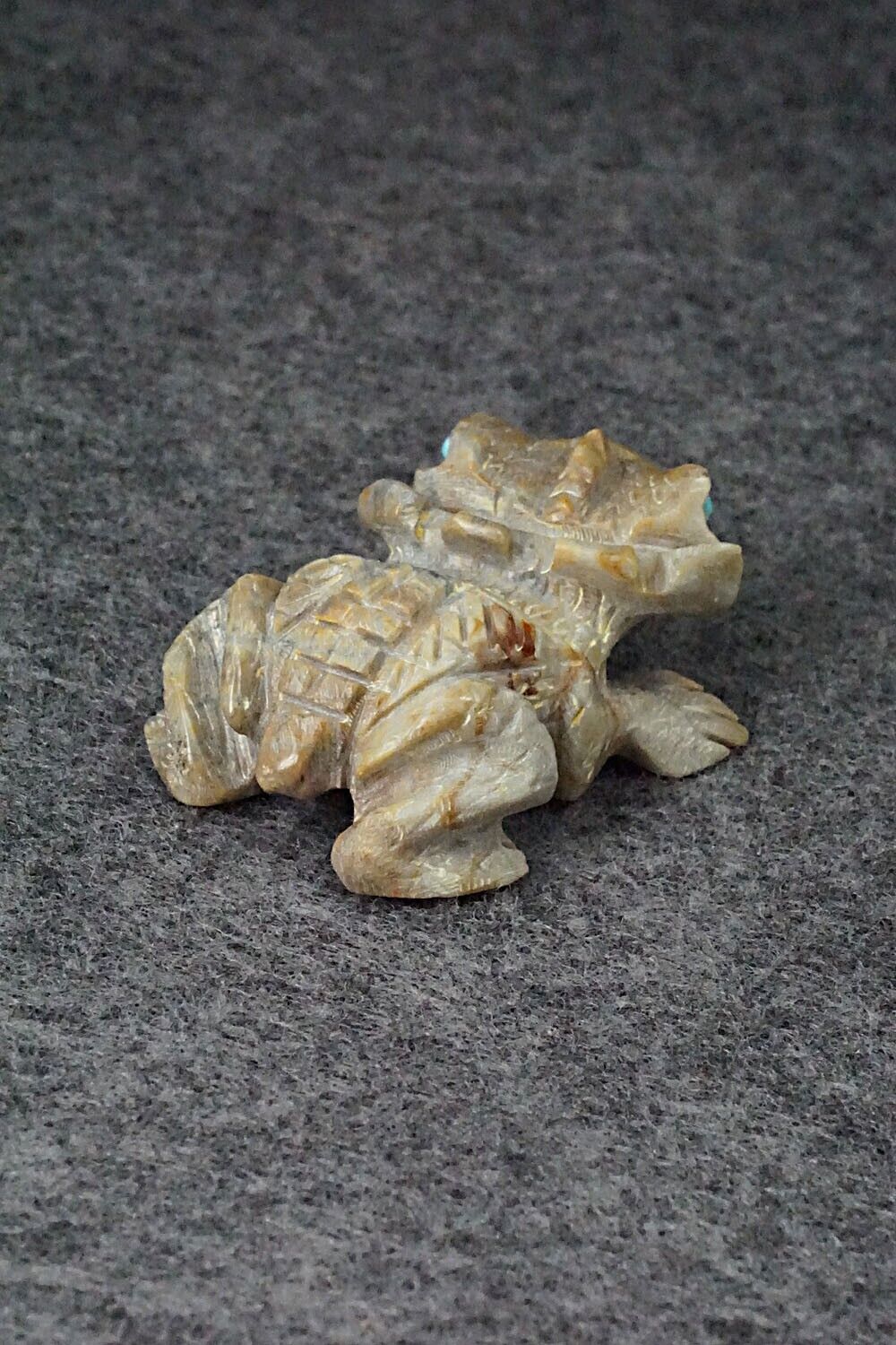 Horned Toad Zuni Fetish Carving - Dana Malani