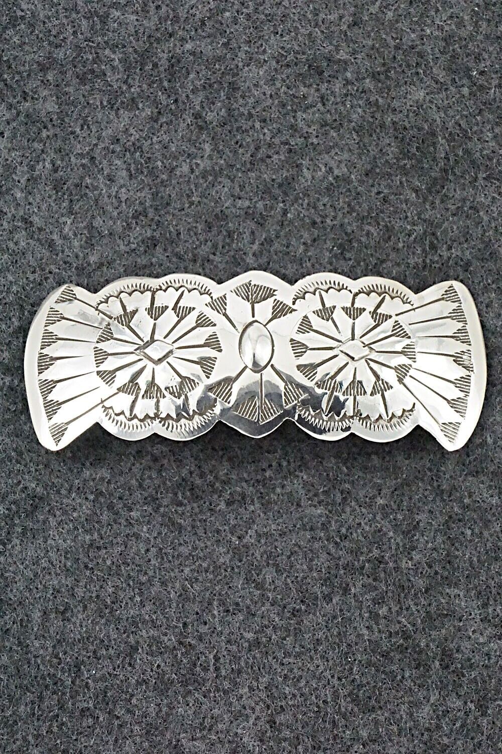Sterling Silver Hair Barrette - Arlene Soce