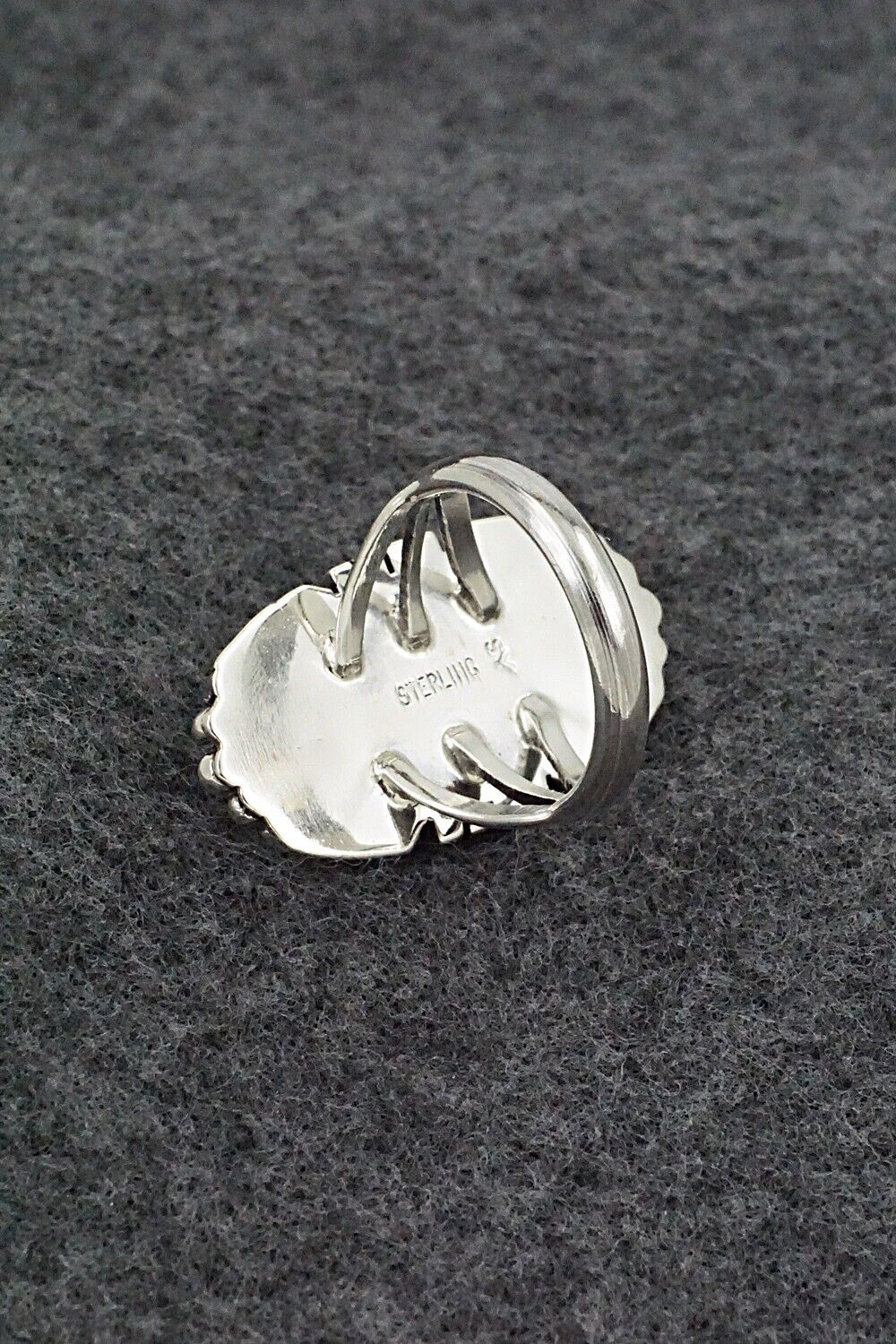Onyx & Sterling Silver Ring - Samuel Yellowhair - Size 8