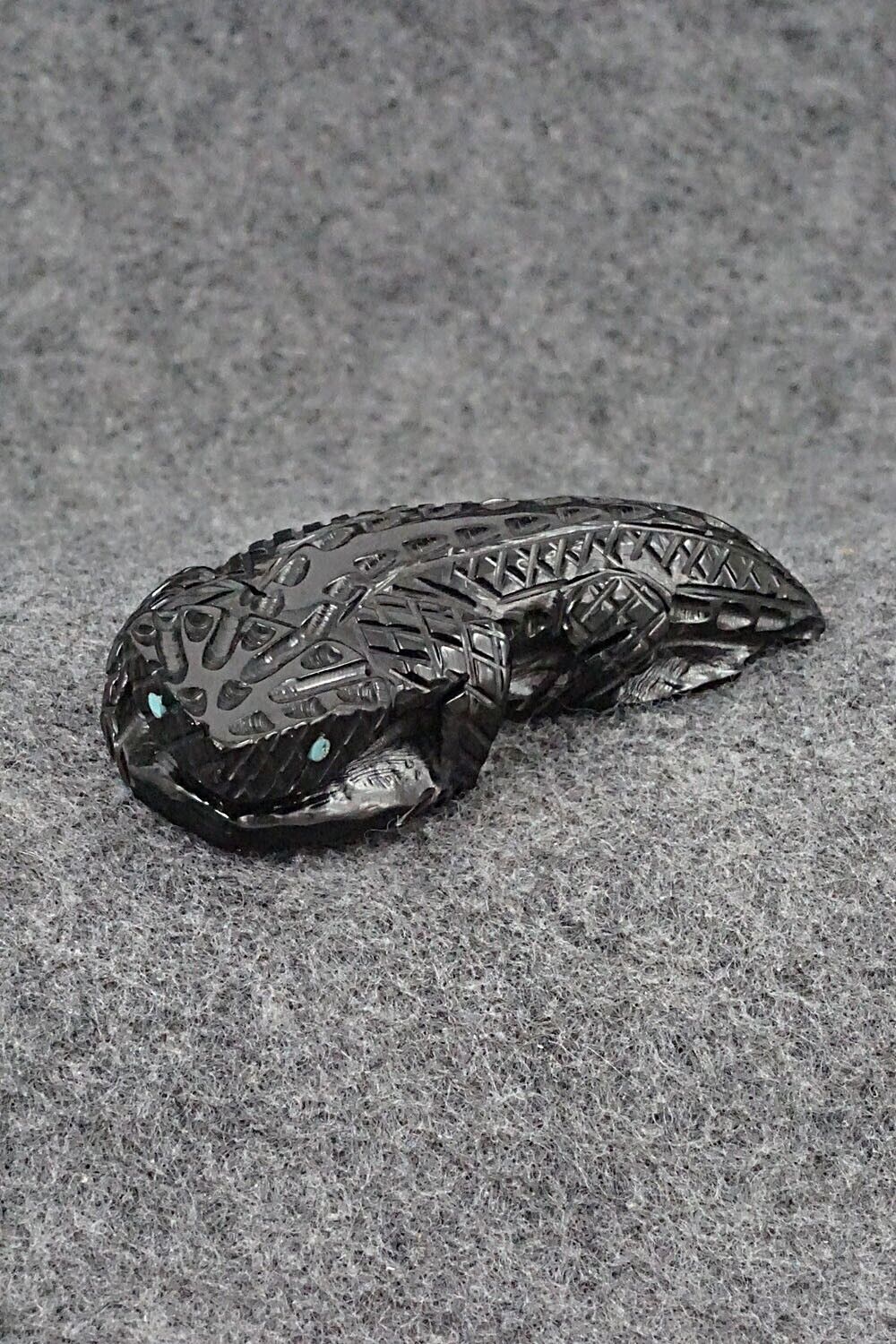 Horned Toad Zuni Fetish Carving - Jensen Charlie