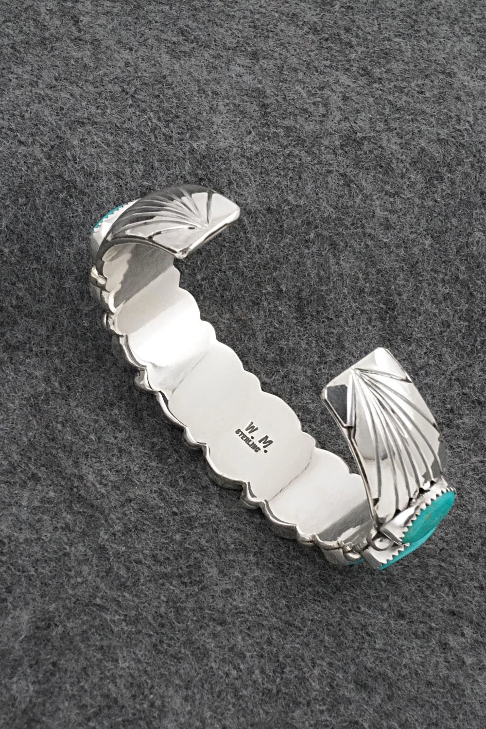 Turquoise & Sterling Silver Bracelet - Wilbert Muskett Sr.