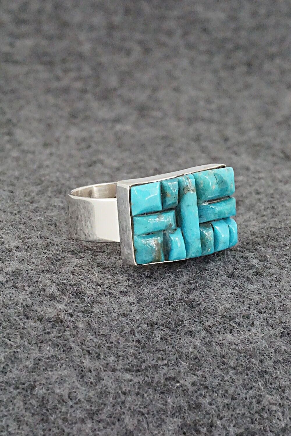 Turquoise & Sterling Silver Ring - Julia Etsitty - Size 6