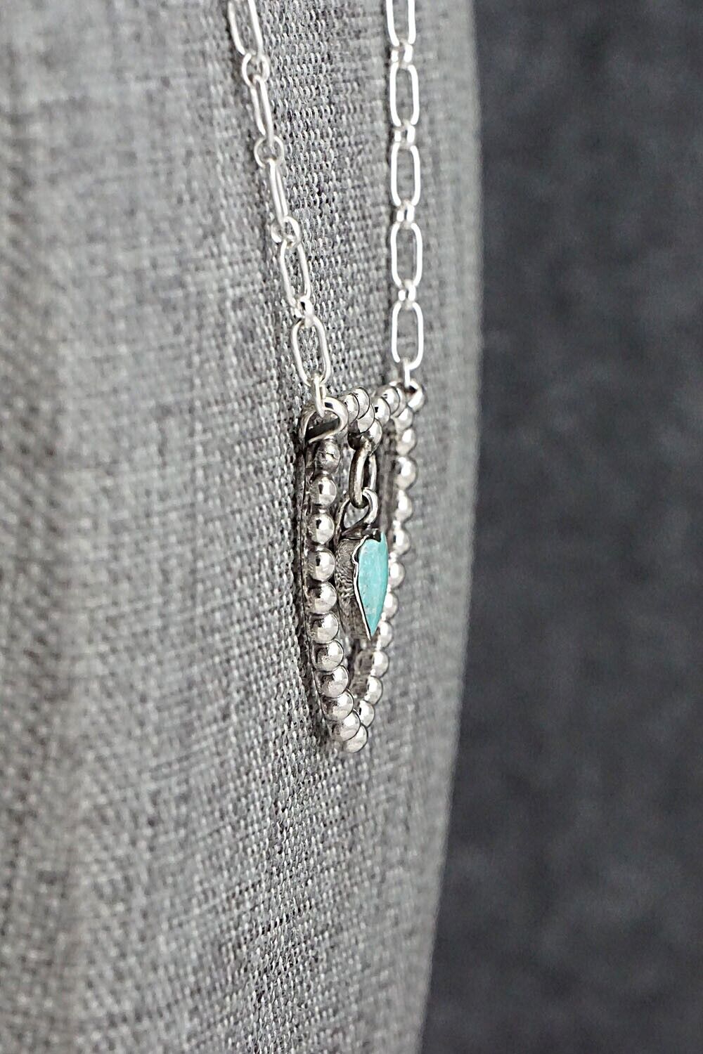 Turquoise & Sterling Silver Necklace - Franklin Johnson