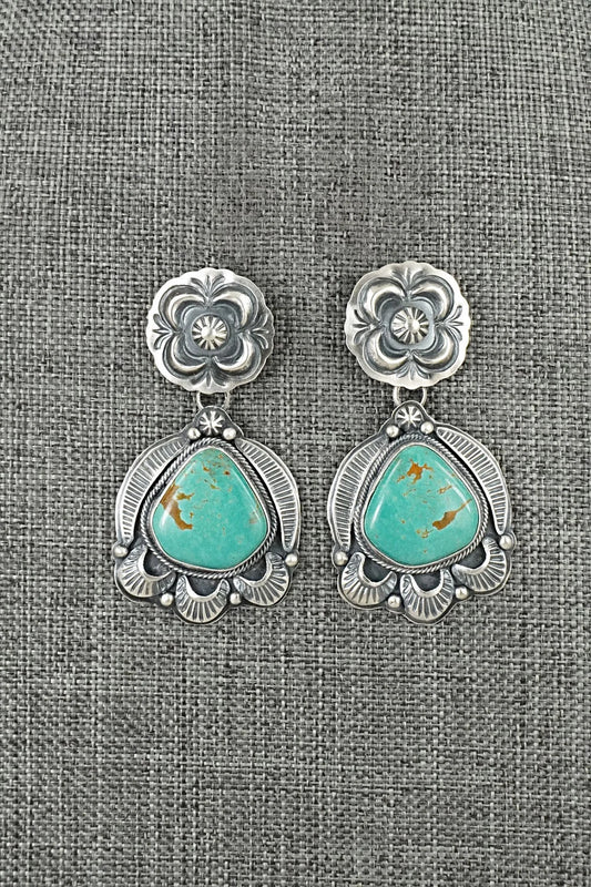 Turquoise & Sterling Silver Earrings - Randy Boyd