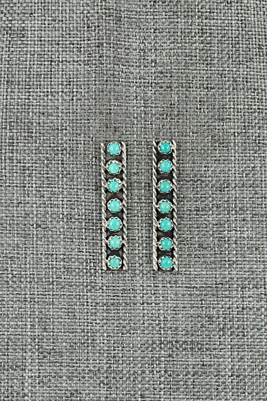 Turquoise & Sterling Silver Earrings - Dominic Duboise