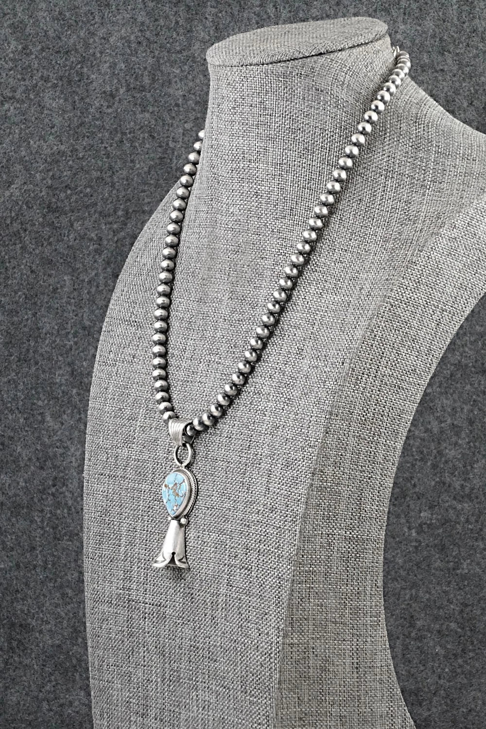 Turquoise & Sterling Silver Necklace - Sharon McCarthy