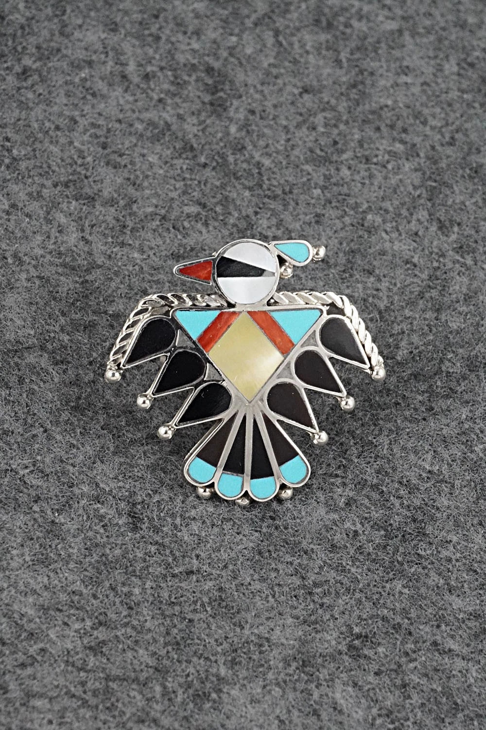 Multi-Stone & Sterling Silver Inlay Necklace Set - Adrian Wallace