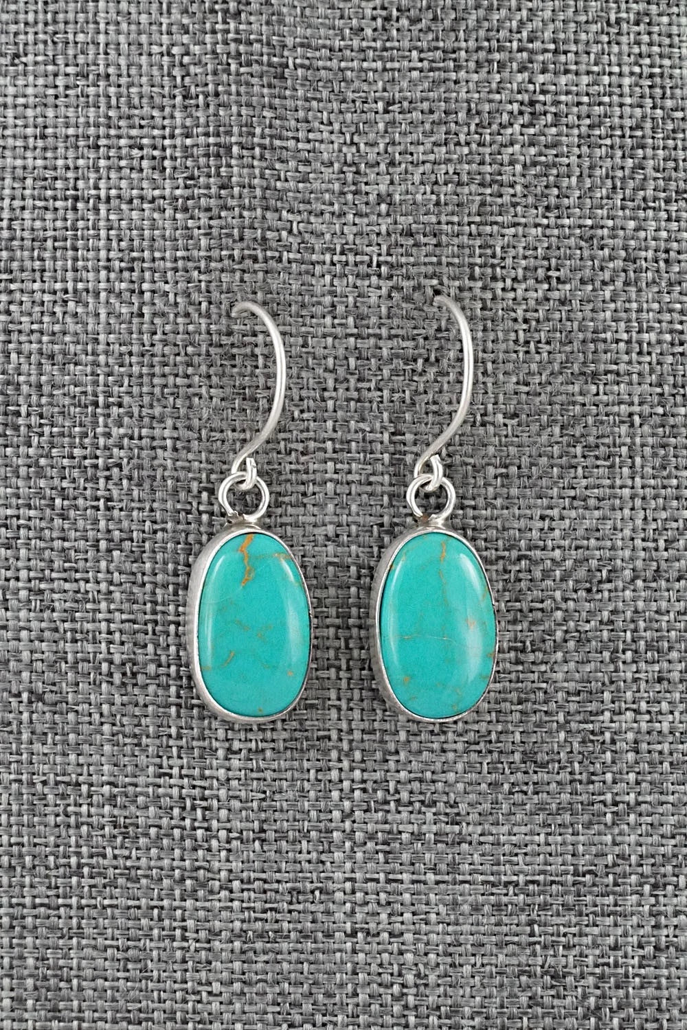 Turquoise & Sterling Silver Earrings - Rosemary Saunders