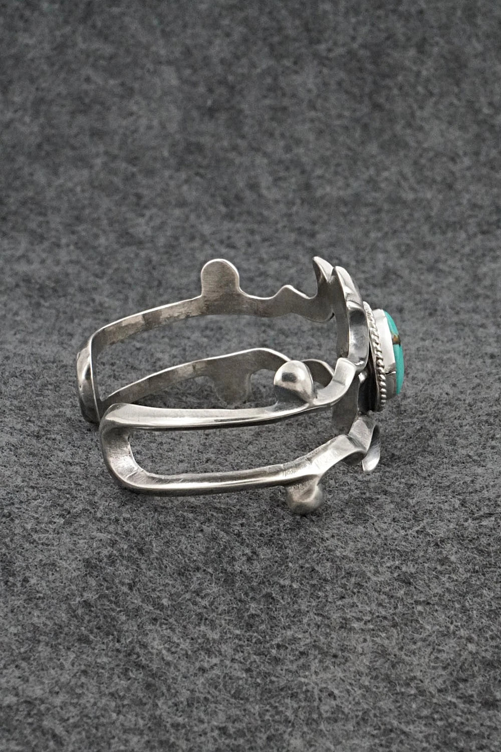 Turquoise & Sterling Silver Bracelet - Eugene Gruber