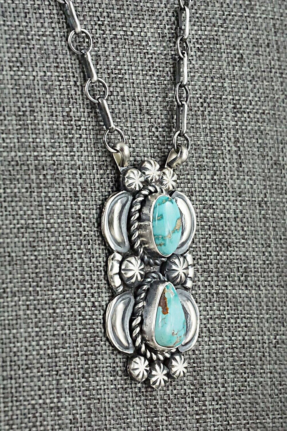 Turquoise & Sterling Silver Necklace - Jeff James