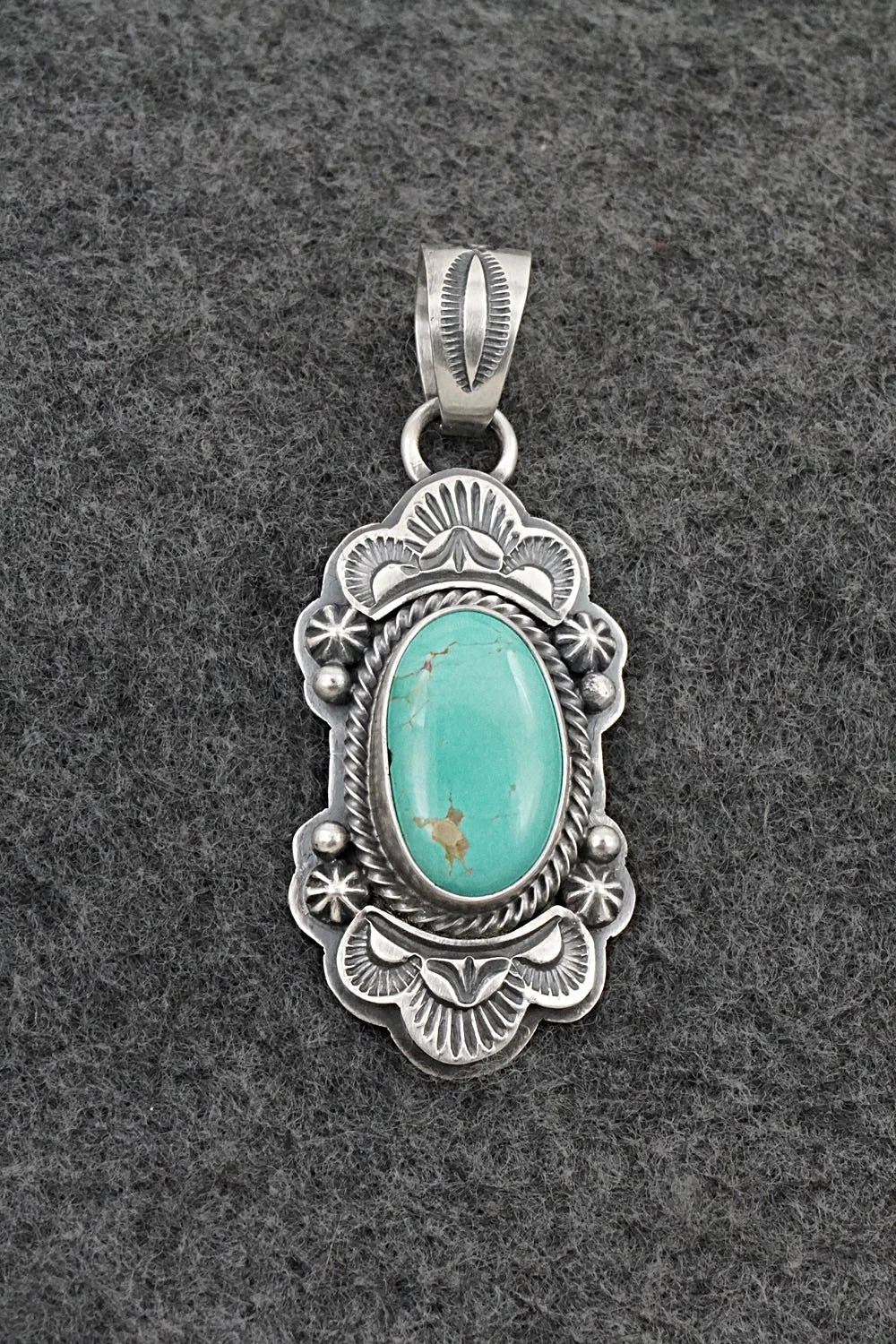 Turquoise & Sterling Silver Pendant - Randy Boyd