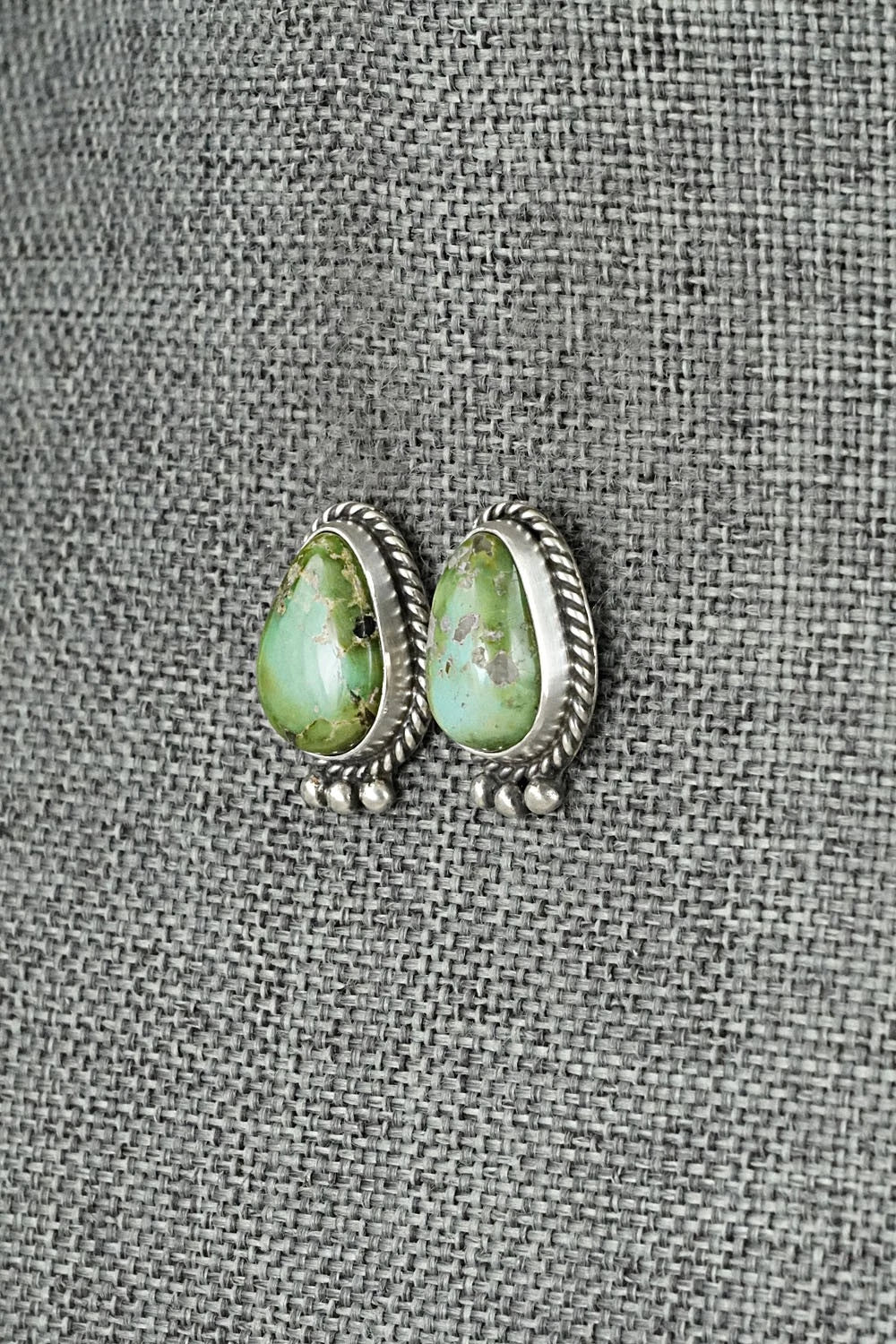 Turquoise & Sterling Silver Earrings - Rosemary Saunders