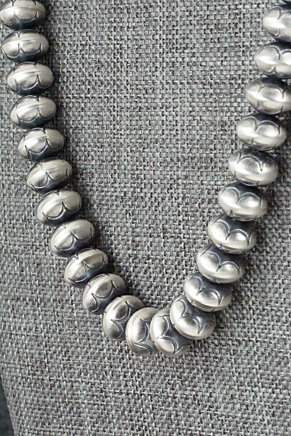 Sterling Silver Navajo Pearl Necklace - Bryannen Halwood