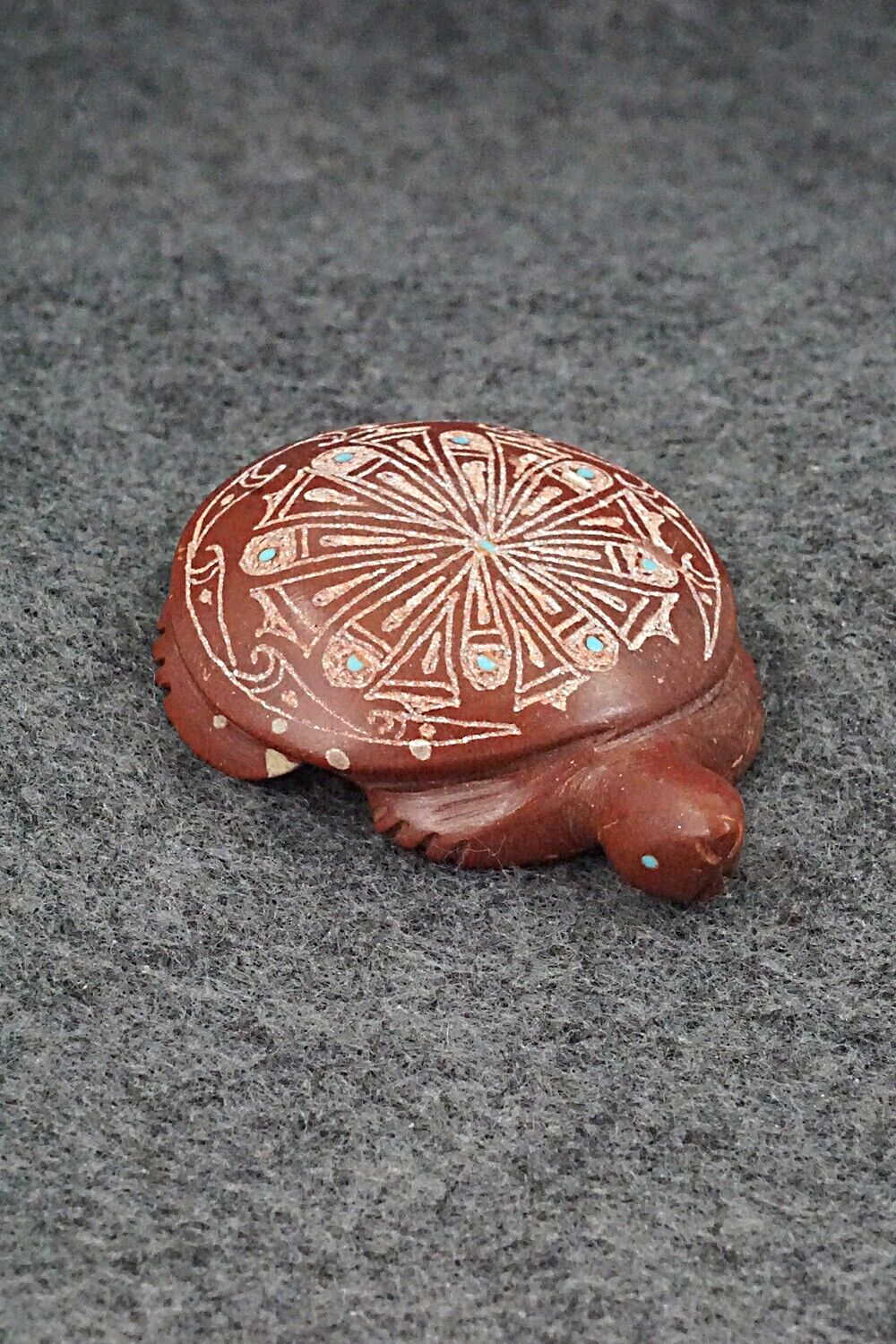 Turtle Zuni Fetish Carving - Adrian Cachini